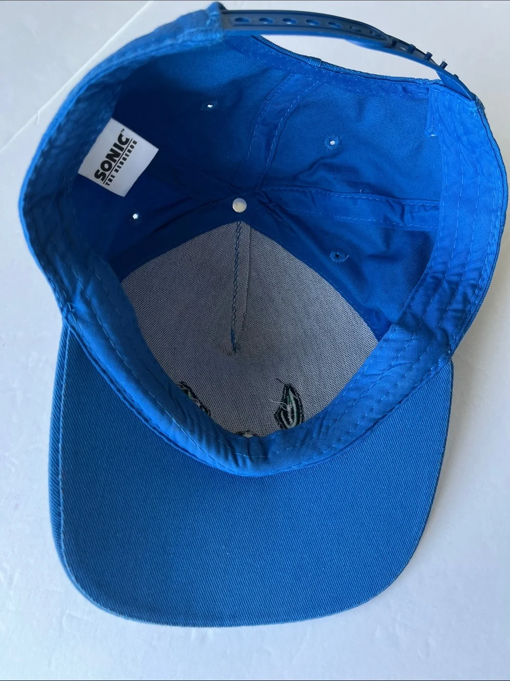 Sonic the Hedgehog 3D Big Face Ball Cap Embroidered Hat SnapBack 3D Ears NWOT